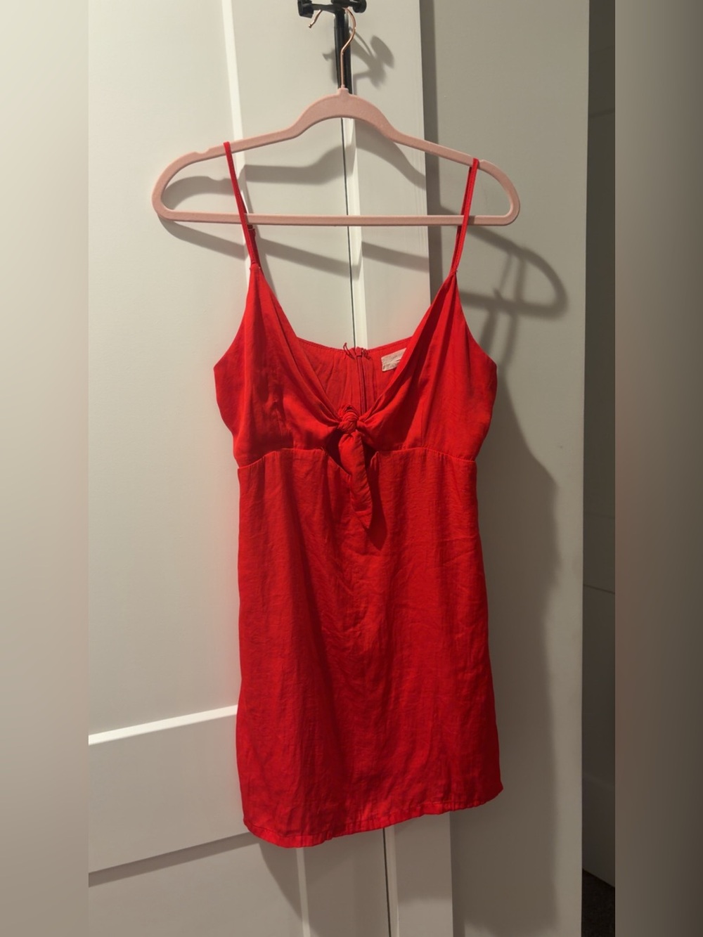 Urban Outfitters Red Knot-Front Mini Dress